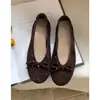 Zapatos de Salón Retro de Primera Cita para Mujer, Nuevos Zapatos Planos de Ballet Poco Profundos Estilo Primavera, Zapatos Planos tipo Abuela sin Cordones