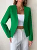 17 Colores en Stock, Comercio Exterior Transfronterizo Nuevo Estilo 2026 Blazer para Mujer, Cárdigan de Manga Larga Estilo Europeo y Americano Ajustado para Mujer
