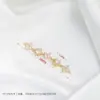 Cadena de Trébol de Cuatro Hojas con Circonita Chapada en Oro de 14K Pulsera de Cristal Hecha a Mano DIY Accesorios de Joyería de Estrella de Seis Puntas Cadena Media