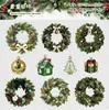 Paquete de Pegatinas Retro Story Colección Corona de Navidad Serie Tema Navideño Hecho a Mano Decorativas DIY 10 Hojas 6 Estilos