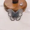 Ropa y Accesorios para Niños Adornos de Mariposa DIY Bordado de Hilo Dorado Colorido de una Sola Capa Mini Adornos de Mariposa