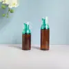 Frasco Espumante Marrom de 30ml/60ml Frasco de Mousse de Limpeza Limpador Facial Higienizador de Mãos Pet Frasco Portátil Dispensador de Espuma