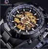 Dropshipping Reloj Mecánico Impermeable Totalmente Calado Automático Completo Para Hombre Reloj de Hombre Reloj con Correa de Acero Silencioso