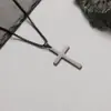 Collar de cruz de acero inoxidable transfronterizo para hombre y mujer, joyería de hip-hop con personalidad que no se decolora, venta al por mayor, Europa y Estados Unidos
