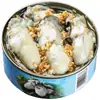Comida enlatada de mariscos de ostra con sabor a ajo, lista para comer, carne de ostra fresca y picante, botanas enlatadas, sabroso acompañamiento
