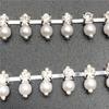 Venta al por mayor Cadena de garra de perla de diamantes de imitación individuales Soldada Ropa Adornos para la cabeza Cadena de código decorativa Accesorios de joyería DIY