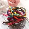 Accesorios coreanos para el cabello bandas de goma tejidas a mano bandas para el cabello de color fluorescente bandas para el cabello anudadas puestos de mayoreo