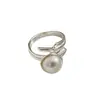 Anillo de Plata de Ley S925 con Perlas de Múltiples Capas del Mismo Estilo que los Bloggers Ins Coreanos Diseño de Nicho Anillo Versátil de Alta Gama