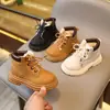 Botas Martin para Niños 20256 Otoño/Invierno Nuevo Estilo Botitas para Bebé Niña Botitas Amarillas Botines Casuales para Niño