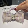 Tocado de lazo para niñas, con diamantes de imitación, accesorios para el cabello de hadas, tocado, banda de goma con cabeza de bola, venta al por mayor