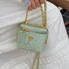 Bolsa Caixa com Corrente da Moda para Mulheres 2026 Nova Nicho High-End Bolsa Saco Estilo Coreano Tendência Bolsa de Ombro Transversal