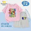 Camiseta Caja de Ritmos Niños Top de Manga Corta Sprunki Caja de Música Nuevo Algodón Verano Conjunto de Pantalones Casuales
