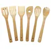 30 Espátulas Quadradas de Bambu, Espátulas de Cozinha, Utensílios de Cozinha Biodegradáveis de Bambu, Utensílios de Cozinha FDA Conjunto de Seis Peças