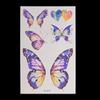 Nuevo Tatuaje Adhesivo Fluorescente Marino de Mariposa Transfronterizo Festival de Música Concierto Bar Fiesta Baile Tatuaje Adhesivo Luminoso