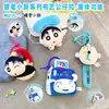 Chaveiro de Pelúcia Autêntico Crayon Shin-Chan Série Divertida Funcional Pingente Criativo Fofo para Bolsa de Casal