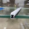 Tira de Luz LED Rígida Aluminio Luz para Estante de Vidrio Carcasa Clip Tira de Luz de Vidrio de 8 mm Lámpara de Luz Lineal con Ranura de Aluminio