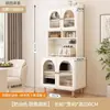 Aparador moderno minimalista estilo creme para cozinha de casa, armário integrado de parede, adega para sala de estar, armário de armazenamento