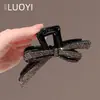 Nuevo Clip para el Cabello de Lujo Ligero de Celebridad de Internet con Lazo Grande Tachonado de Diamantes para Mujer, Pasador Estilo Coreano Accesorio para el Cabello