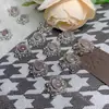 Accesorios de Colgante para Pulsera con Diseño de Candado Ruyi de Cristal en Polvo Natural con Agujeros