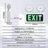 Señales de Salida de Emergencia para Encendido de Fuego Señales de Salida LED Indicador Dos en Uno Iluminación de Emergencia
