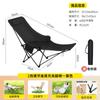 Cadeira dobrável personalizada para exterior, ajustável em três velocidades, essencial para piquenique e camping, reclinável, portátil, para pesca, cadeira lua