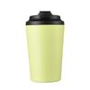 Taza de Café de 12 oz Acero Inoxidable 304 Doble Pared Aislada con Escala, Tapa Antiderrames y Base Antideslizante, Taza para Bebidas Calientes y Frías