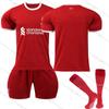 2324 Liverpool Home 11 Salah 3 Endo 66 Arnold 10 McAlister uniforme de futebol