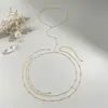 Cadena Corporal Cruzada de Estilo Ins Europeo y Americano con Cadena Retorcida y Cuentas Redondas Grandes, Cadena Sexy para Pecho y Cintura, Accesorio para Bikini de Vacaciones