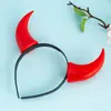 Diadema de Cuernos Rojos Pequeños Diadema de Cuernos de Demonio Decoraciones para Fiestas de Festival Día del Niño Accesorios Divertidos