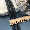 Fita de Renda com Pérolas Pretas e Brancas de Alta Resistência Fita de Cetim Fita de Seda Fita Decorativa DIY Renda Vazada Fita de Alta Qualidade