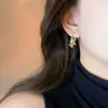 Pendientes Colgantes de Plata con Diamantes Incrustados de Caballo Estilo Coreano, Lujo Accesible, Personalizados, Pendientes de Gama Alta, Pendientes Elegantes Exquisitos y Versátiles para Mujer