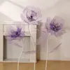 Flores de Simulación Adornos de Escenario Nuevos Accesorios de Boda Decoración Red de Seda Escena de Exhibición en Ventana Flores de Gasa para Bodas Decoraciones de Pasillo