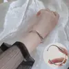Pulseira Rosa Coração de Menina Amor Linha Simples Moda Laço Pulseira Versátil Estilo Ins Pulseira Moda Fresca
