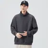 Novedad Primavera y Otoño 2025 Suéter de Punto con Cuello Alto para Hombre, Holgado y Versátil, Estilo Japonés, Color Sólido, Retro, Sudadera Pulóver para Parejas
