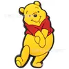 Abelha Urso Pooh Flor de Sapato Acessórios para Sapato Croc Decoração DIY Borracha Macia PVC Removível