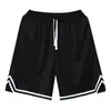Shorts Esportivos Masculinos, Shorts de Basquete Finos e Largos de Verão, Shorts Casuais de Comprimento Médio Respiráveis e de Secagem Rápida para Fitness, Tendência