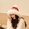 Sombrero Lei Feng de Felpa de Estilo Étnico para Mujer Invierno Grueso Cálido Bola de Pelo Tejido Noreste Protección para las Orejas Sombrero Baotou a Prueba de Frío