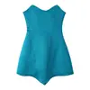 Venta Caliente Transfronteriza de AliExpress Nuevo Llegado Primavera 2026 Vestido de Temperamento a la Moda Sin Tirantes de Tres Colores Ceñido a la Cintura con Cordones en la Espalda