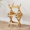 Taburete Plegable Hogar Madera Sólida Exterior Portátil Silla Simple Banco Pequeño Simple Mazar No Plástico Taburete Cambiador de Zapatos