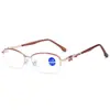 Tendencia de moda 2024 gafas de lectura para mujer gafas HD vintage literarias fabricantes al por mayor gafas de metal para personas mayores