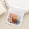 Etiqueta Redonda de Couro 25mm Urso Fofo Feito à Mão Lenço Bolsa Chapéu Decoração para Costura Logo de Microfibra