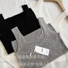 Loja Principal Shanghai Dan Nong/Camisole Tricotada Feminina 120 Fios de Lã Merino com Decote U, Estilo Fino