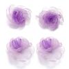 Aretes de flor de gasa de 5 cm, multi-capa, dos colores, pasador, accesorios DIY, zapatos y sombreros, accesorios de ropa, decoraciones para bolsas