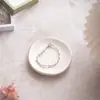Día de la Madre Bandeja de Cerámica para Guardar Joyería Anillos Redonda Irregular Bandeja para Joyas Collares Pendientes Plato de Porcelana Adorno