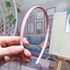 Diadema Antideslizante Mate con Dientes de Borde Delgado, Simple y Versátil, Diadema para Lavarse la Cara, Pinza para el Cabello, Accesorio Coreano para el Cabello para Flequillo y Cabello Suelto