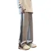 Pantalones deportivos casuales de estilo americano con tres rayas para hombre, pantalones de calle para hombre para primavera y otoño, pantalones de chándal ligeros de pierna recta para adolescentes