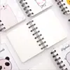 Libro de espiral lindo animal caricatura volteo lateral con mini cuaderno portátil bolsillo bloc de notas al por mayor una generación de cabello