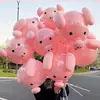 Globo de cerdo luminoso red-hot caricatura infantil salida de primavera bolsa de materiales creativos diy puesto de venta de productos pequeños