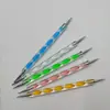 Set de 5 piezas de bolígrafo de punta de bola de varilla espiral acrílica, bolígrafo de indentación, bolígrafo de puntos, bolígrafo para uñas, set de bolígrafos de puntos