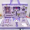 Nuevo Espejo de Maquillaje Planificador Set de Caja de Regalo Japonés Regalo de Alto Valor Estudiante Set de Cuaderno de PU Caja de Regalo